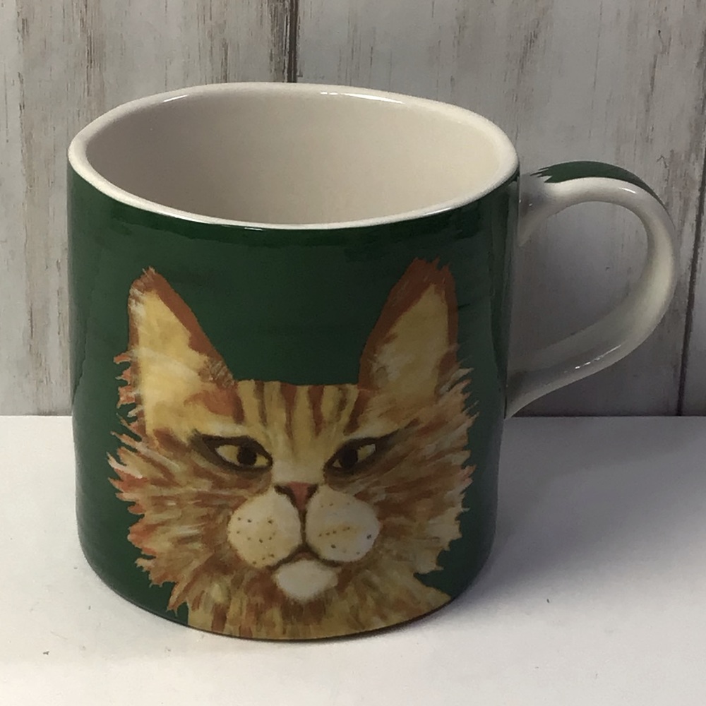 Anthropologie Carol Akins Cat Mug Boris NIB